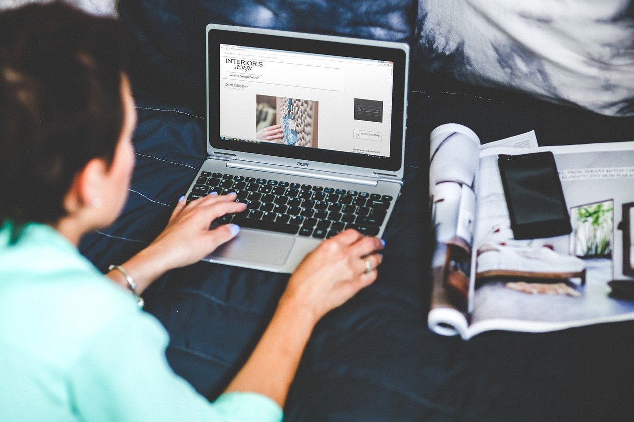 technology, laptop, woman