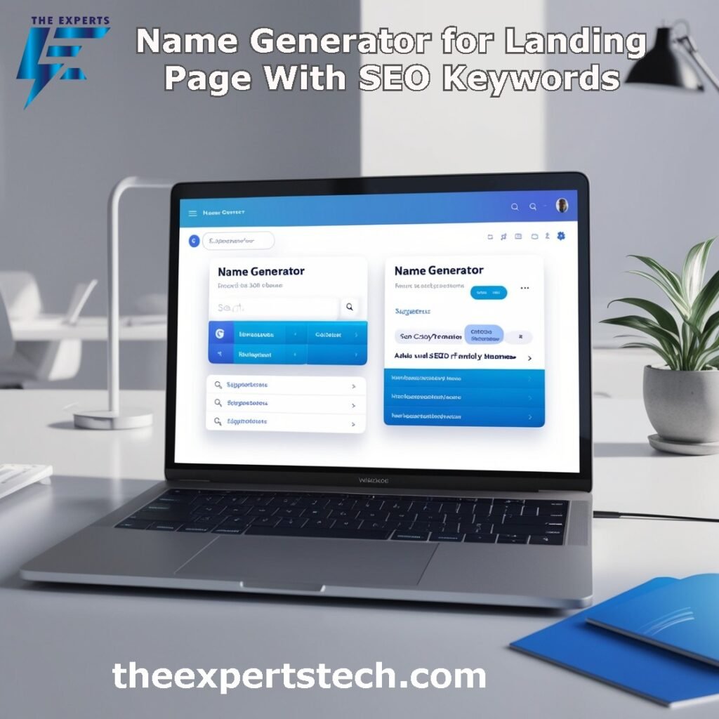 Name Generator for Landing Page With SEO Keywords